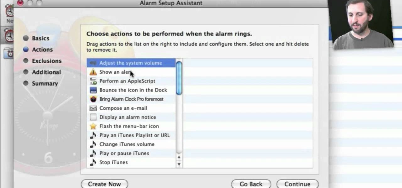 macbook pro itunes alarm clock